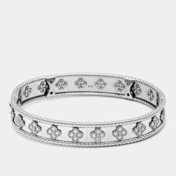 Perlée Clover Diamonds 18k Wh