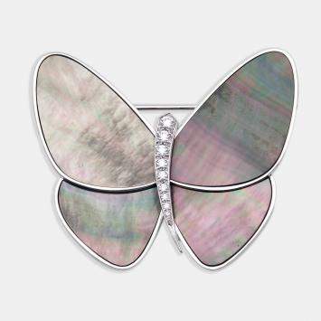Butterfly Grey Mother of Pearl