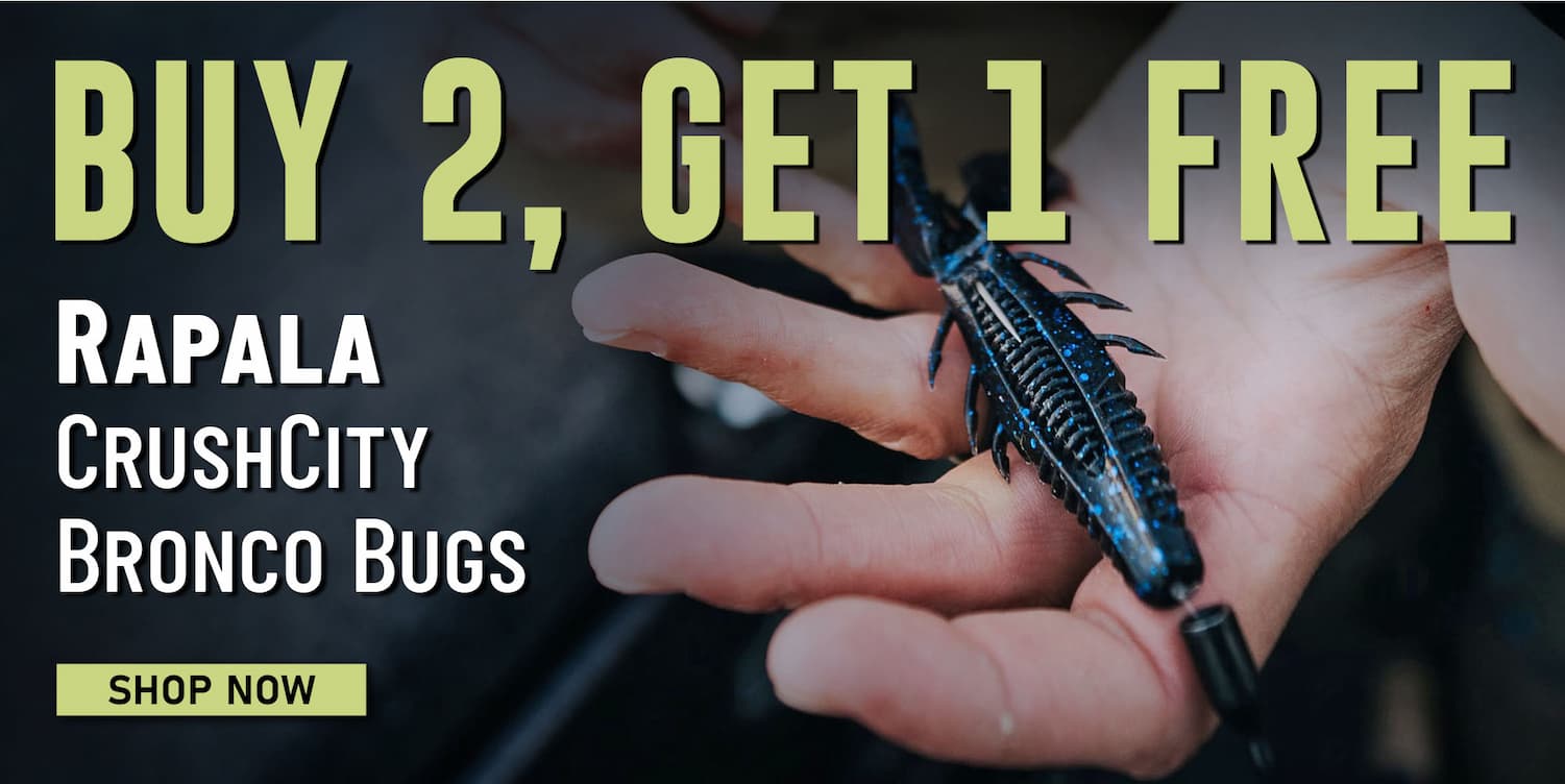 Buy 2, Get 1 Free Rapala CrushCity Bronco Bugs Shop Now