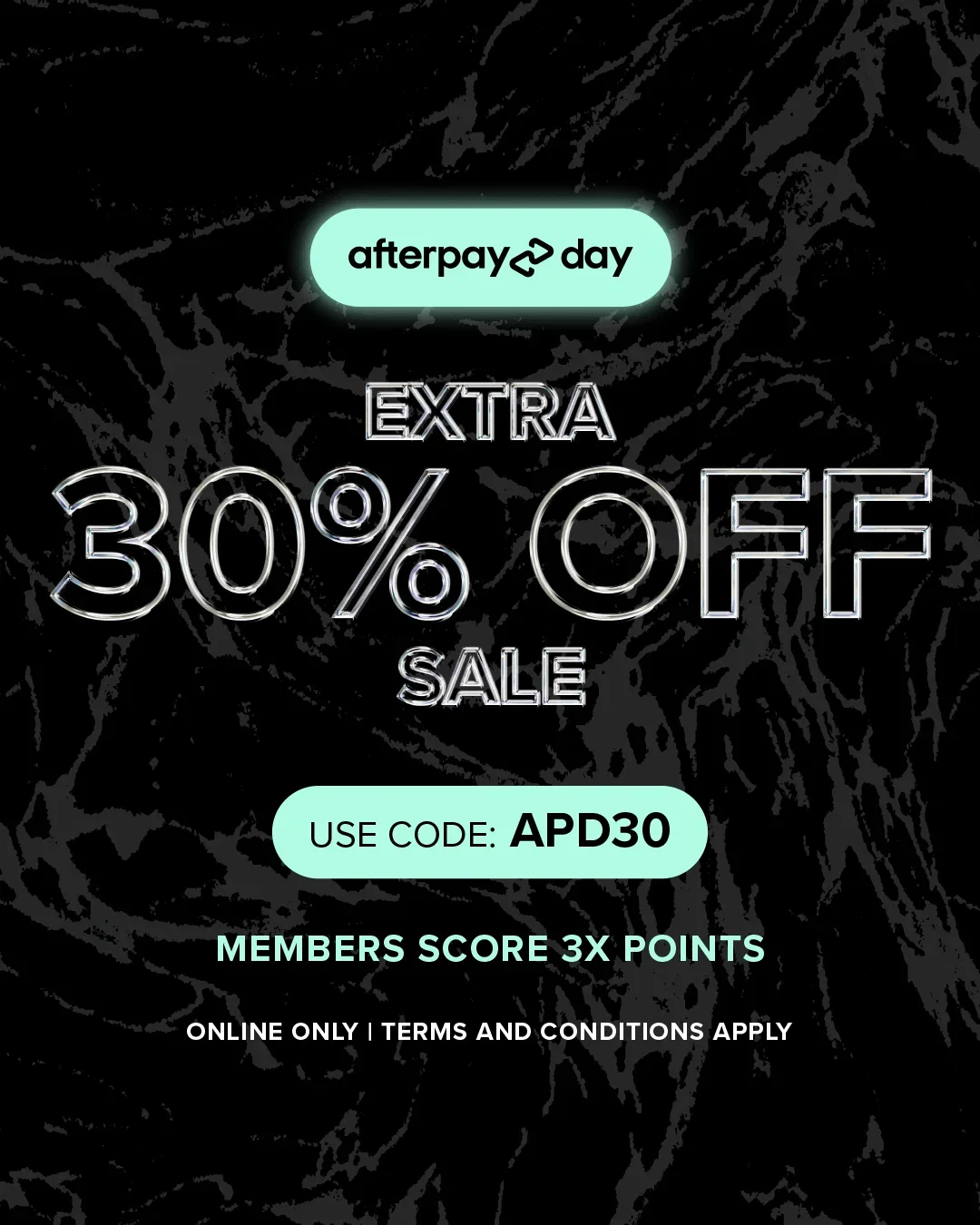 AFTERPAY DAY | EXTRA 30% OFF SALE + 3x POINTS