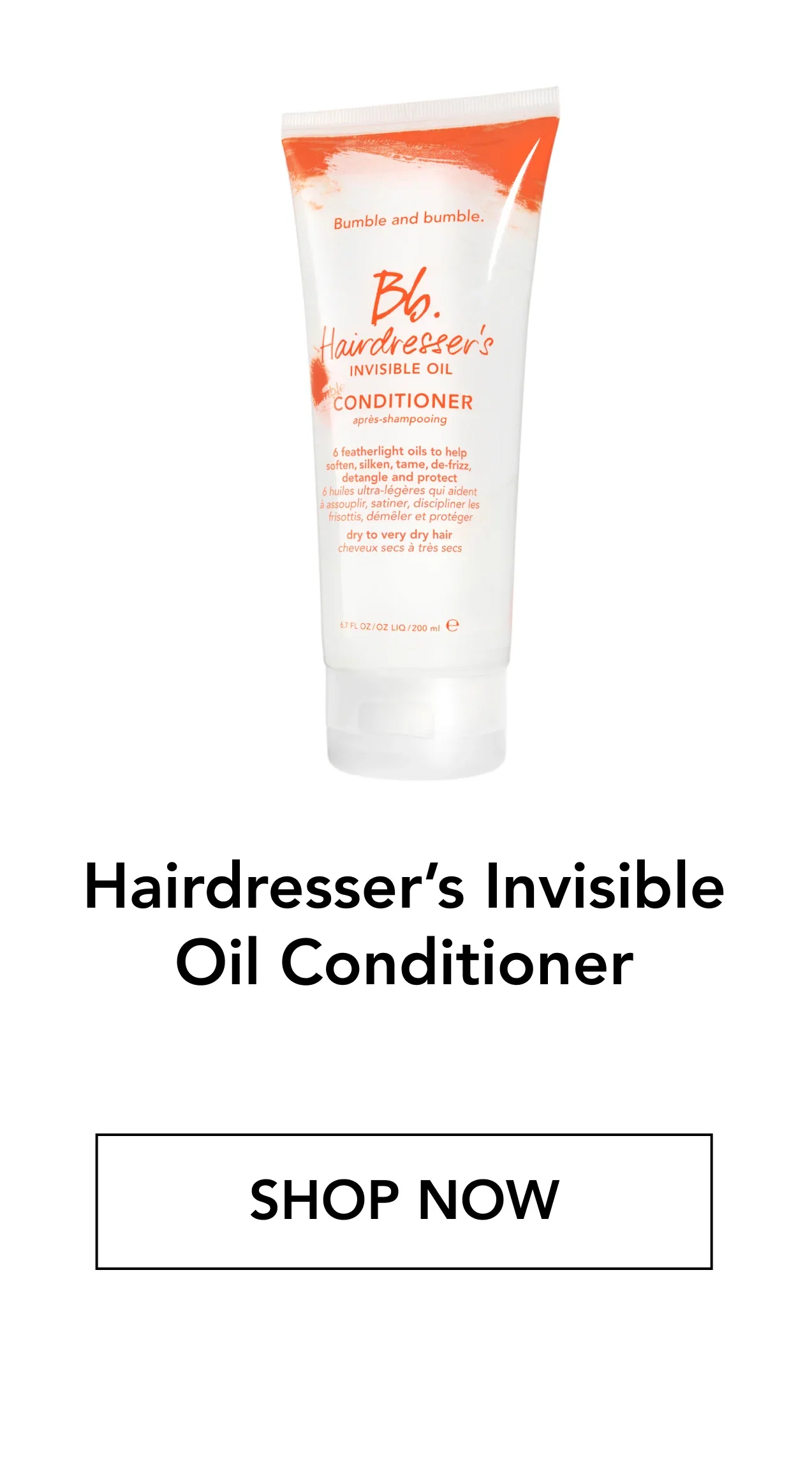Hairdresser’s Invisible Oil Conditioner | SHOP NOW