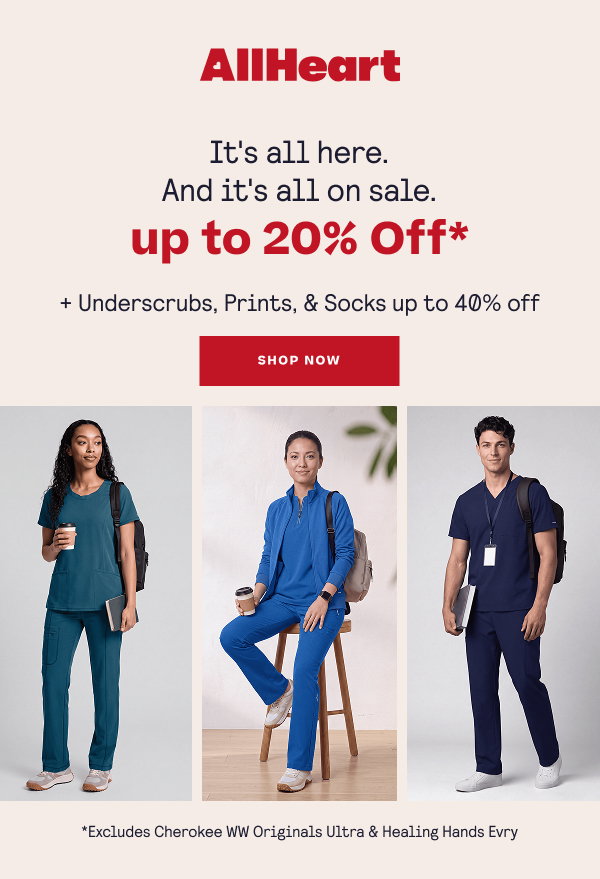 UP TO 20% OFF STARTS NOW!