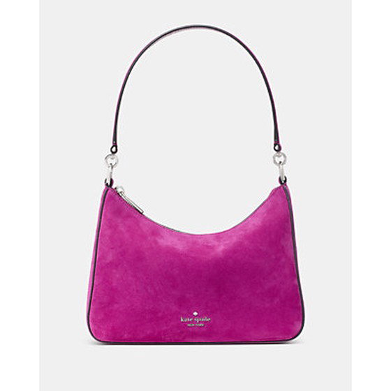 Margot Suede Medium Shoulder Bag