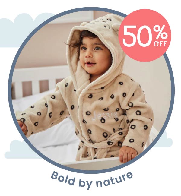 Personalised Leopard Fleece Robe