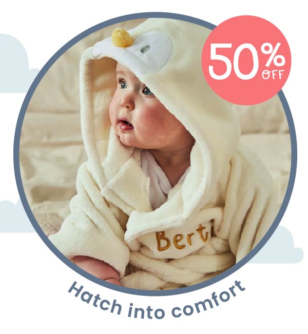 Personalised Chick Fleece Robe