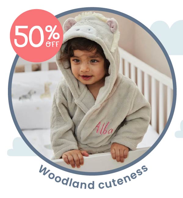 Personalised Hedgehog Fleece Robe