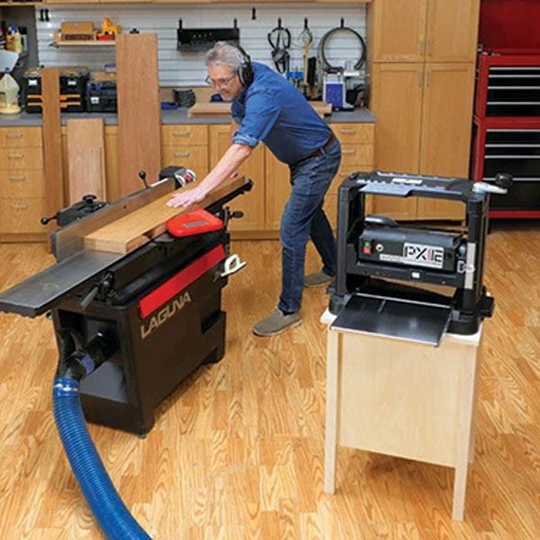 Running a board over a jointer