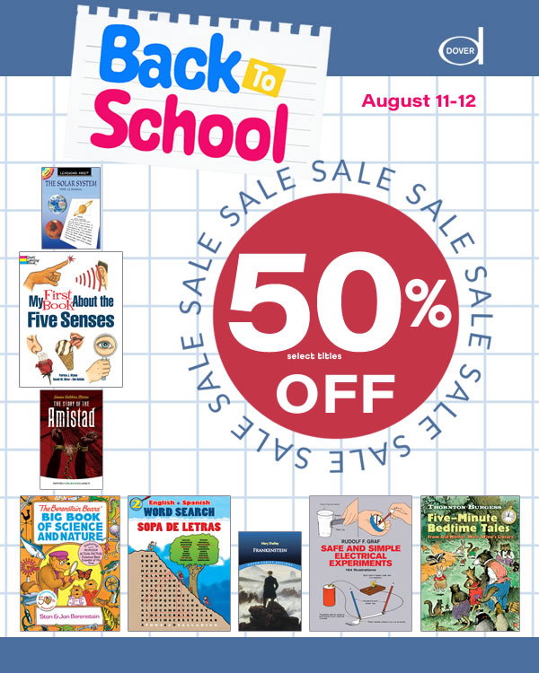 Back to School Sale: 50% off Educational Titles and Literature