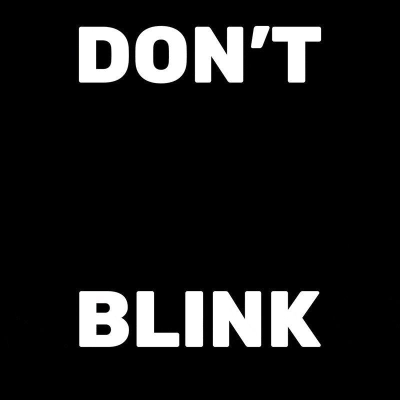 GIF of Eye Blinking, Silhouette of New Product