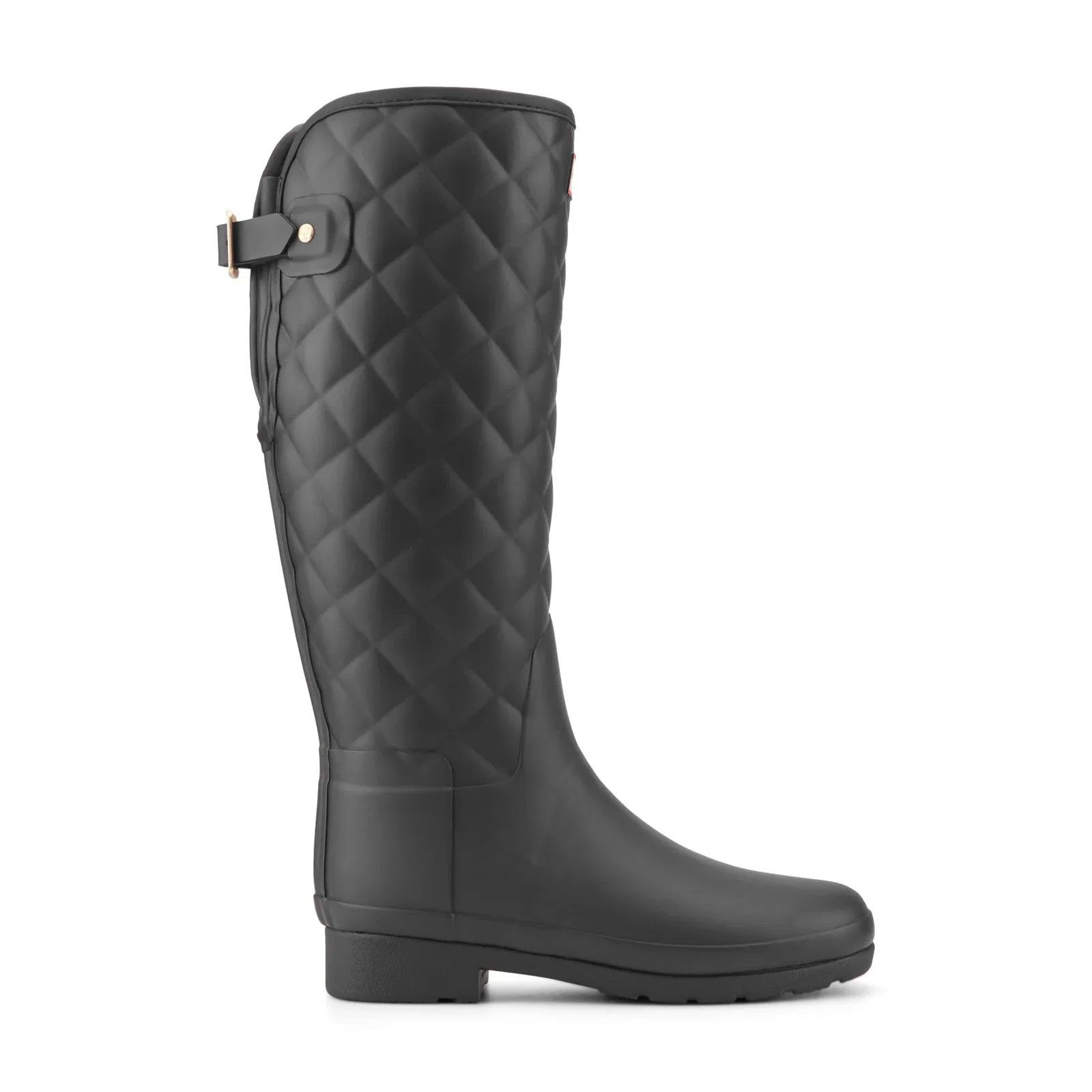 Image of Women's Refined Adjustable Quilted Slim Fit Tall Rain Boots