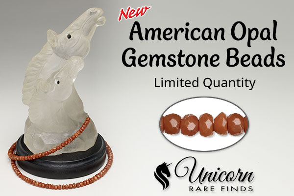 New Unicorn Rare Finds - American Opal Rondelle Beads - Limited Quantity