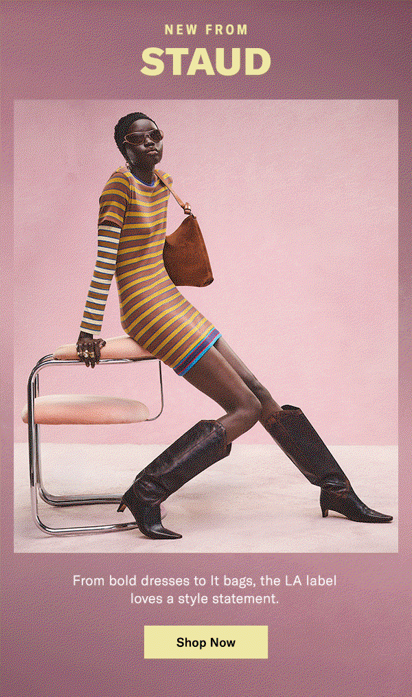 New From STAUD: From bold dresses to It bags, the LA label loves a style statement.