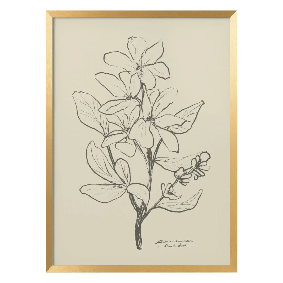 Nature Inspired " 1" Framed Print Wall Art