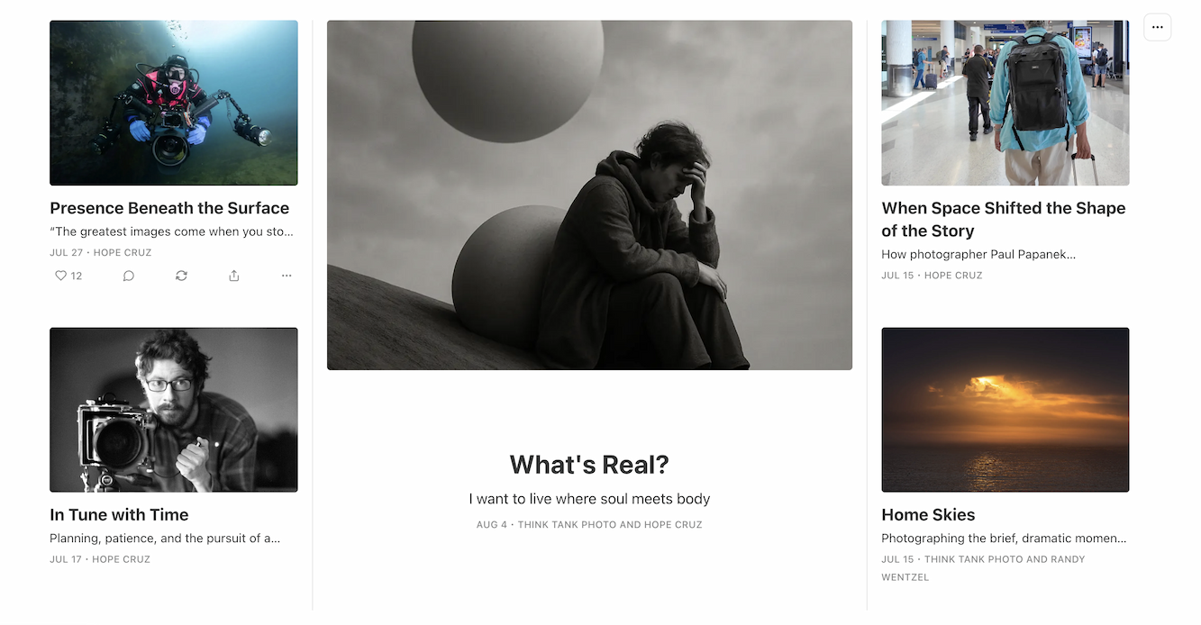 Think Tank Photo's Home Substack Page