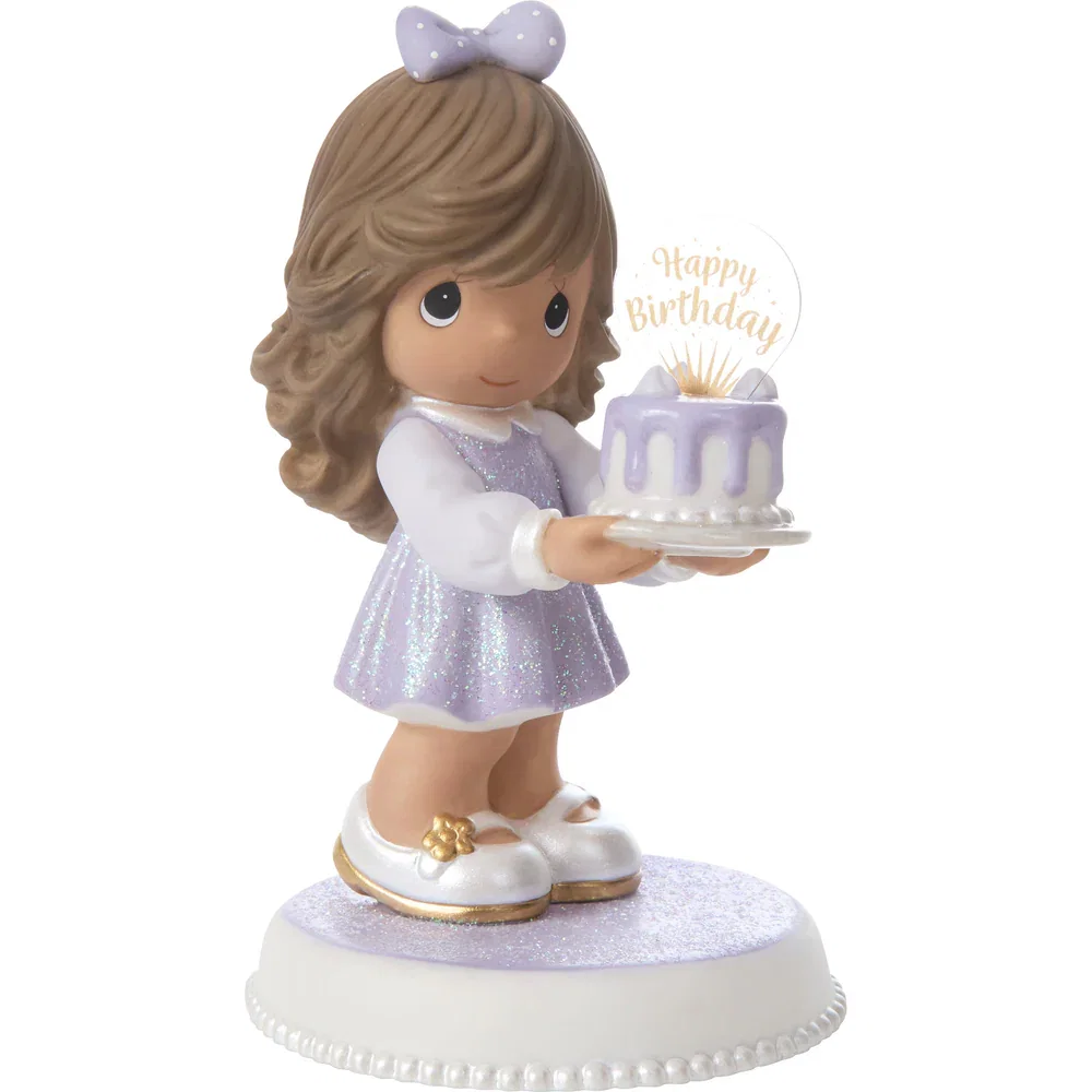 You’re As Sweet As Can Be Brunette/Medium Skin Tone Birthday Figurine