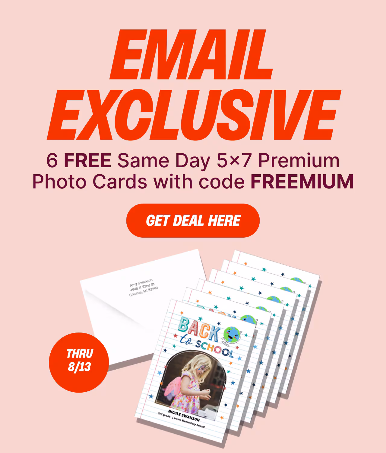 EM Exclusive: Same Day 5x7 Premium Cards