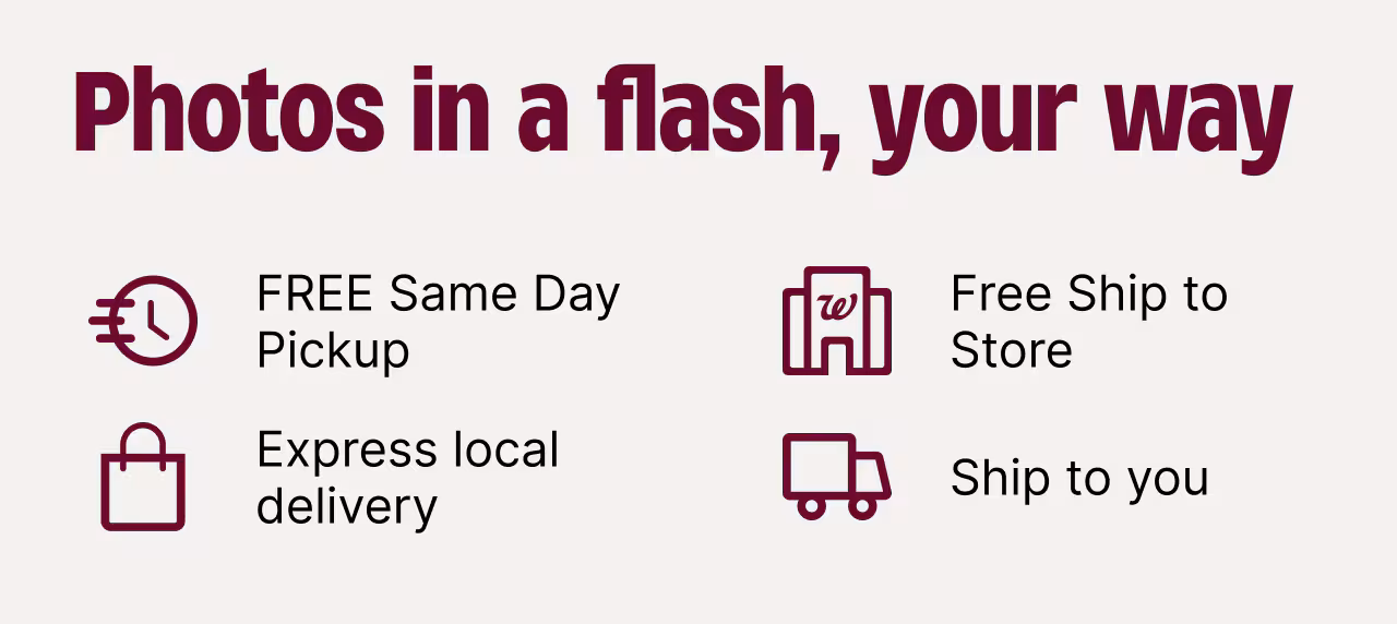 Photos in a flash, your way 