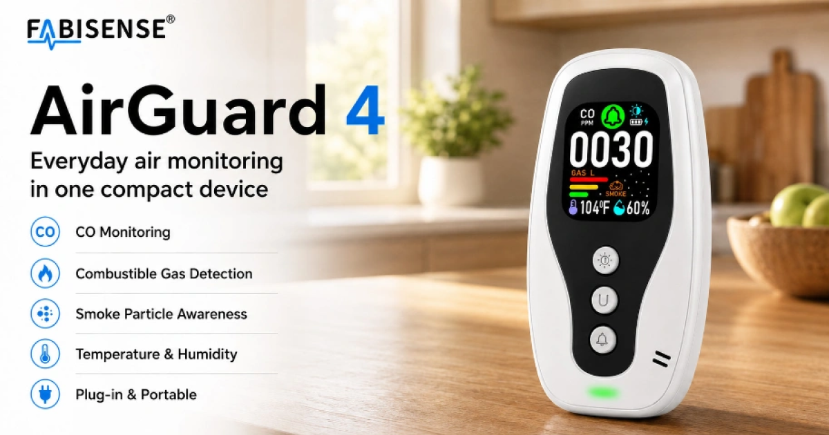 FABISENSE 252 Series: Plug-In/Portable Monitors | CO, Gas, Smoke, Radon & Climate