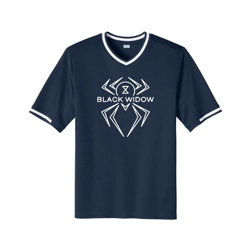 Image of Hammer Black Widow Bowling V Neck Baseball Jersey