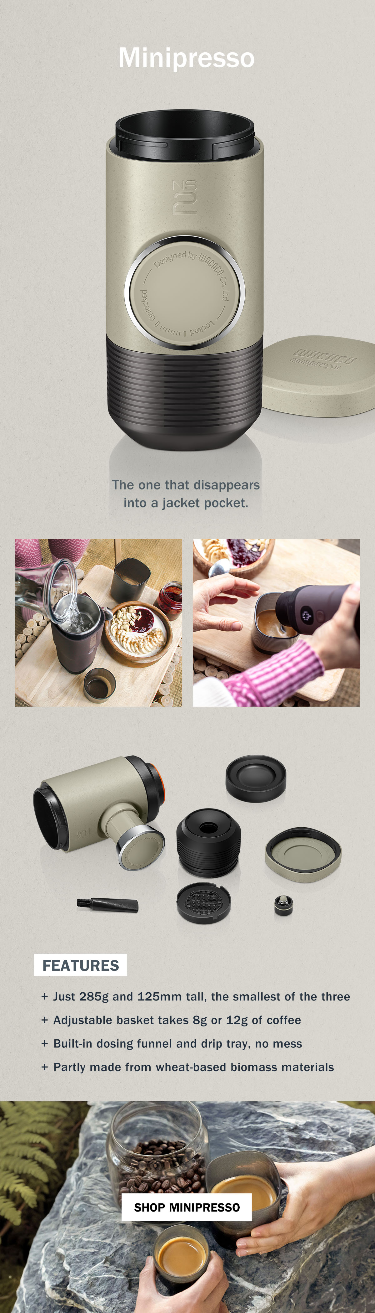 Wacaco Minipresso | Portable Espresso Makers | WildBounds