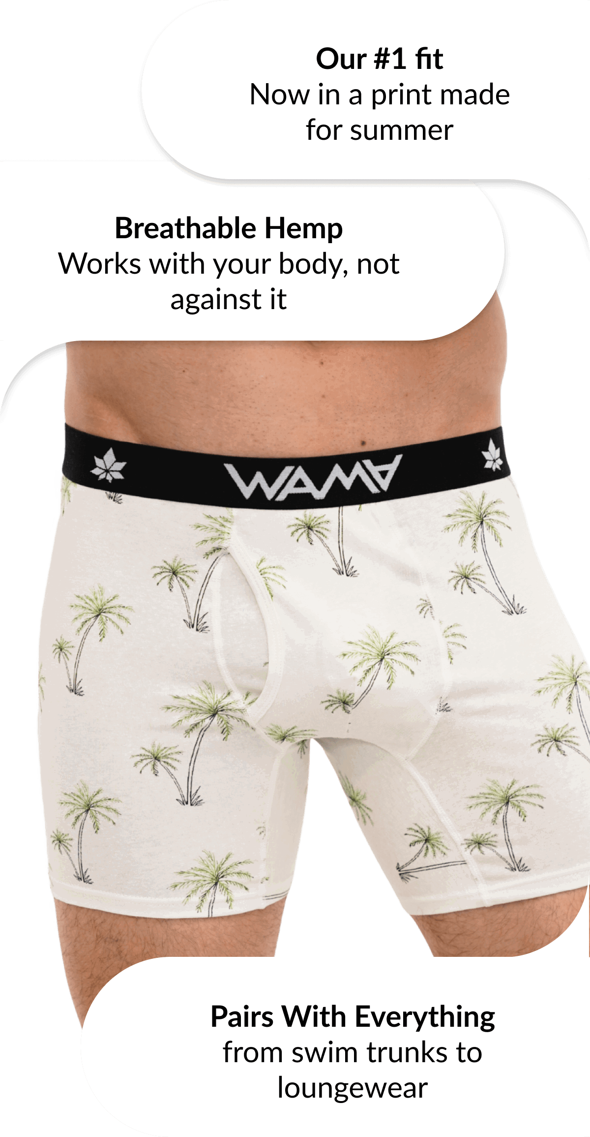 Palm trees boxer briefs