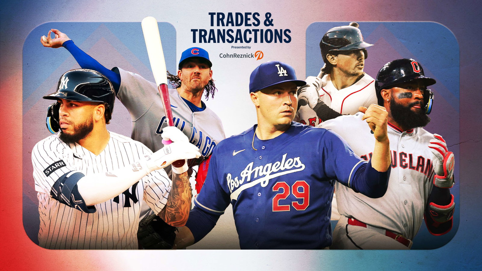 Luis García Jr., Kevin Gausman, Tarik Skubal, Adley Rutschman and Jo Adell