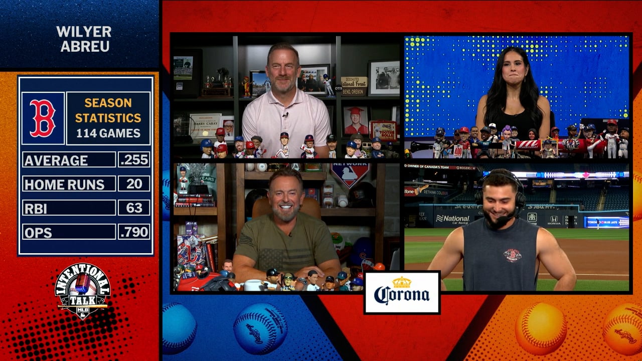 Wilyer Abreu being interviewed on MLB Network