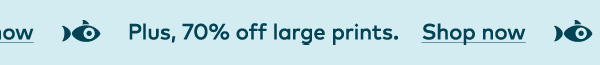 Plus, 70% off large prints.