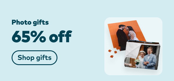 65% off photo gifts. Shop gifts.