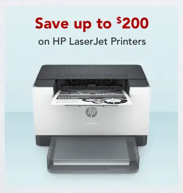 save up to $200 on hp laser jet printers