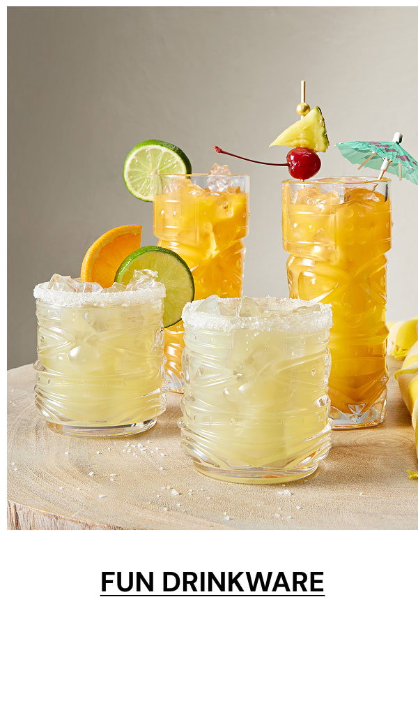 Fun drinkware