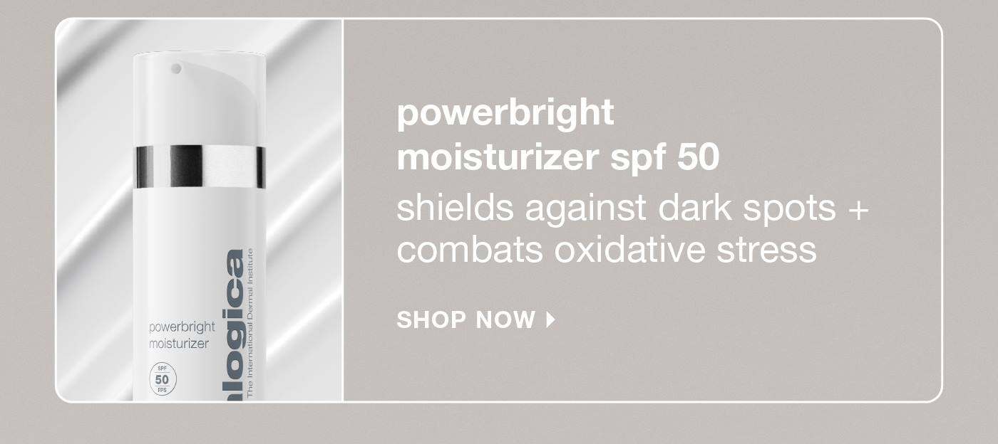 powerbright moisturizer spf 50 ​  shields against dark spots + combats oxidative stress ​