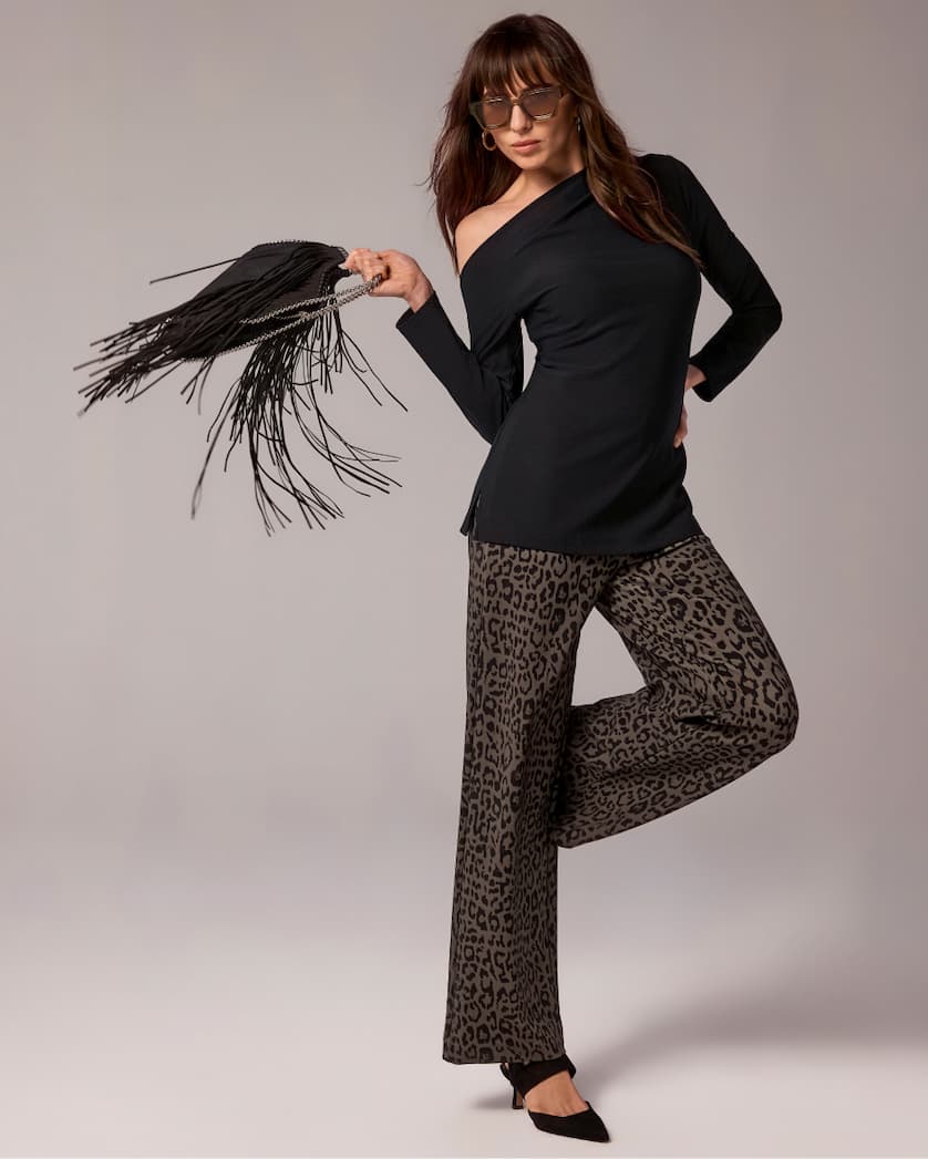 Beyond Travel Asymmetrical Long Sleeve Top