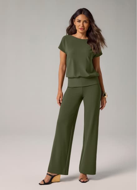 Beyond Travel High Rise Palazzo Pant