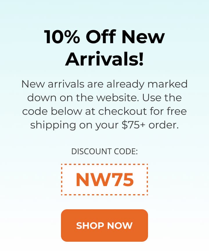 Free Shipping on $75, Plus 10% Off