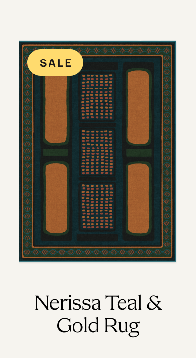 Nerissa Teal & Gold Rug