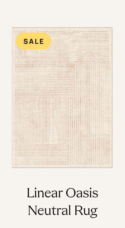 Linear Oasis Neutral Rug 