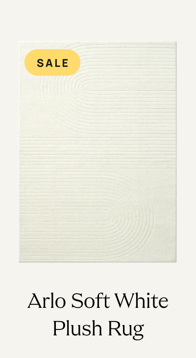 Arlo Soft White Plush Rug