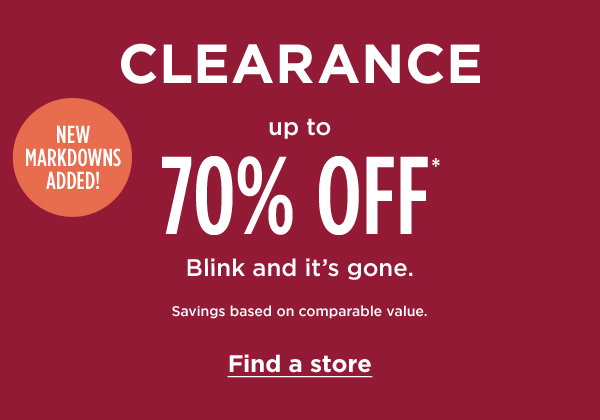 70 off clearance