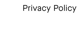 Privacy Policy