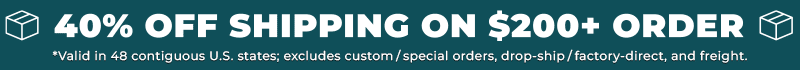 40% Off Shipping on $200+