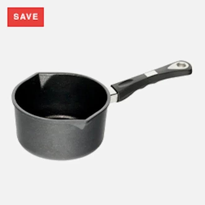 AMT Gastroguss Non-Stick Sauce Pot with Pouring Spouts, 18cm