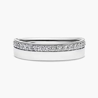 Lab Grown Diamond High-Polish Band in 10K White Gold