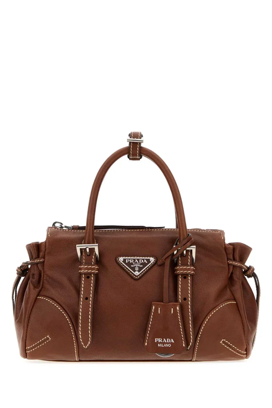 Prada Karin Top Handle Bag Brown