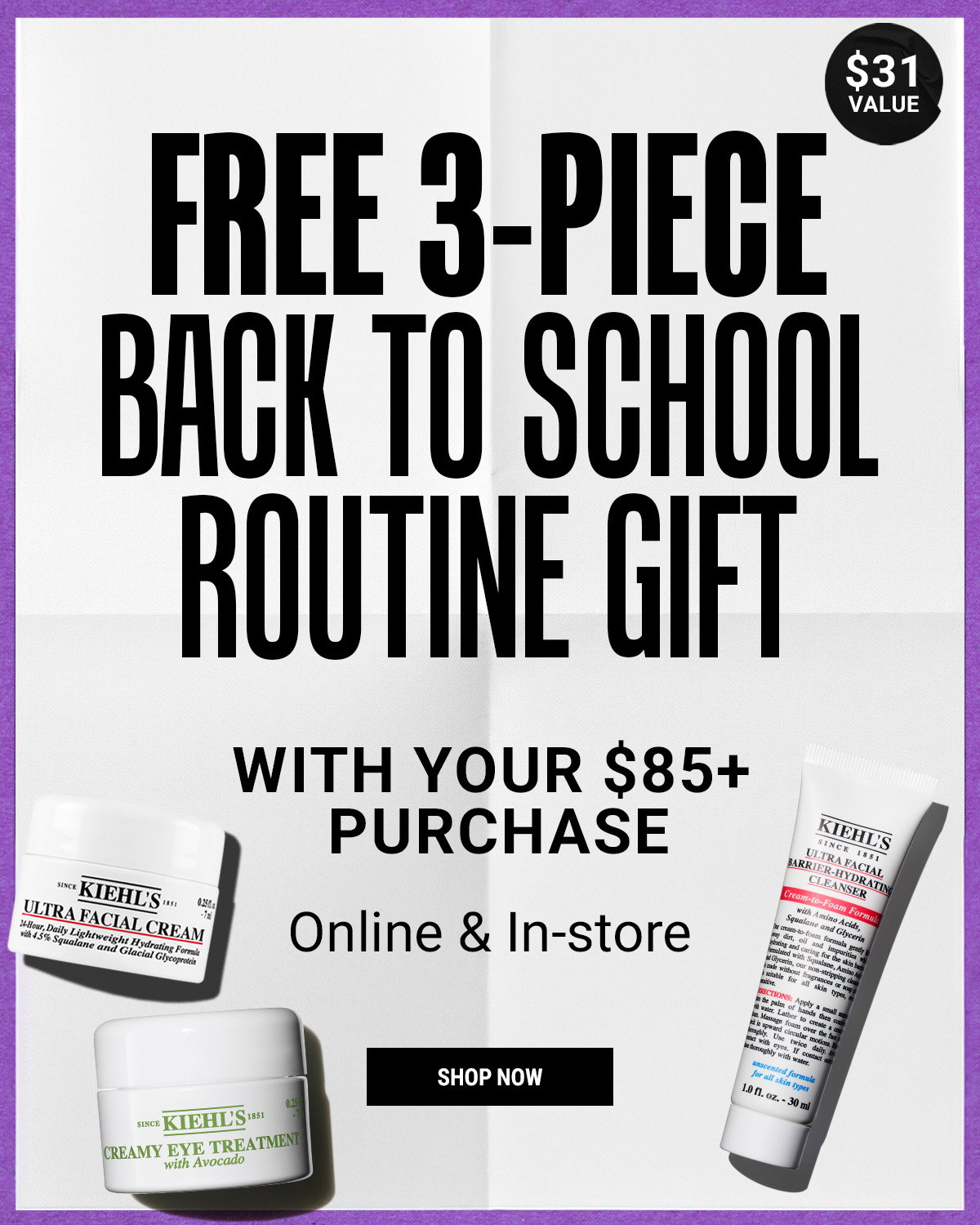 FREE 3-PIECE BACK TO SCHOOL ROUTINE GIFT