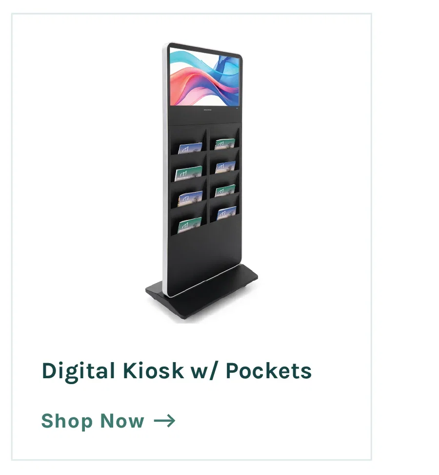 Digital Kiosk with Pockets