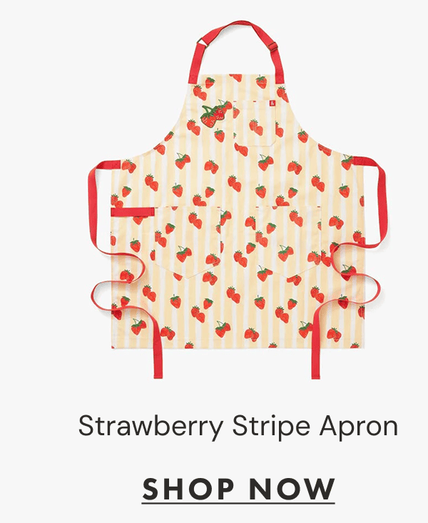 Strawberry Stripe Apron | SHOP NOW