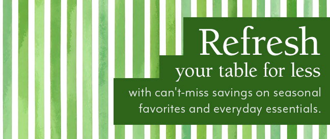 Refresh your table for less