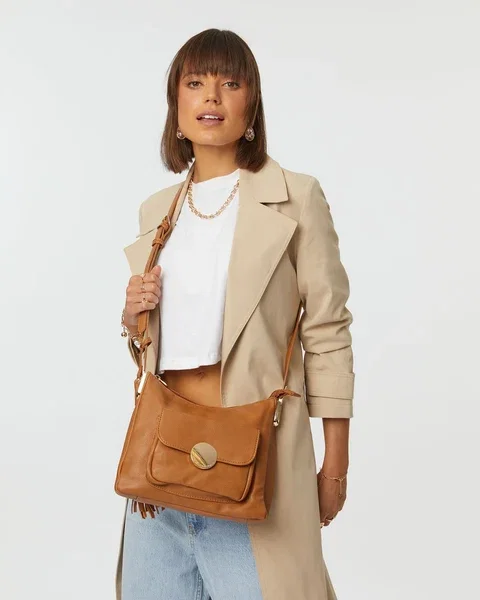 Image of Caramel Hadley Crossbody Bag