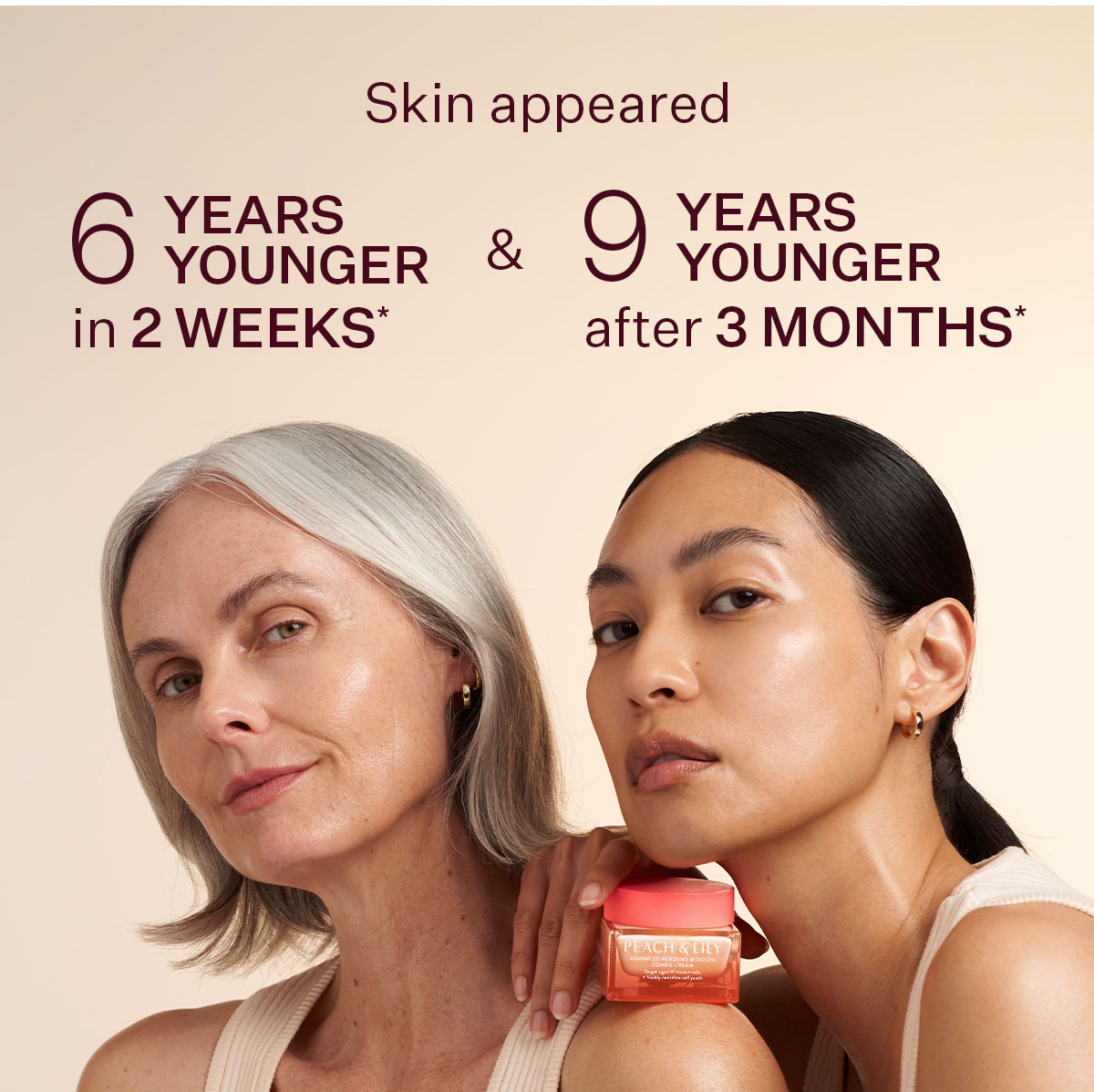 Skin appeared 6 years younger in 2 weeks.*